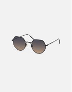 The Vietri hex metal sunglasses with gradient lens